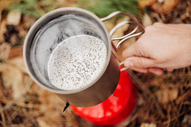 istock water is boiling in a pot on a gas burner 474612252