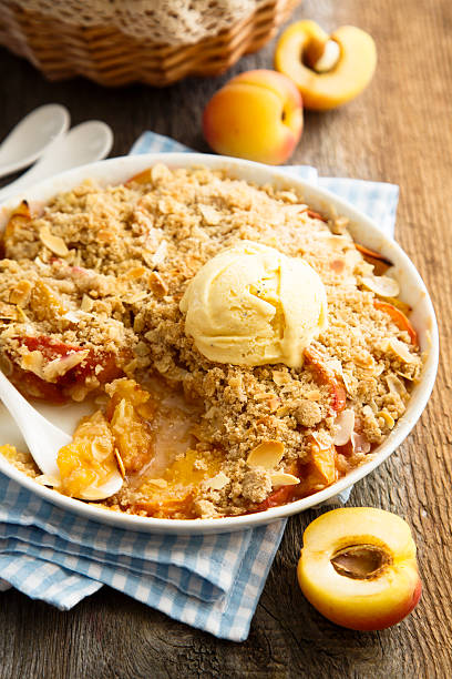 istock Peach and apricot crumble 474613600