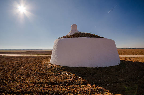 Bombo - Traditional shelter made by field workers in Tomelloso stock photo