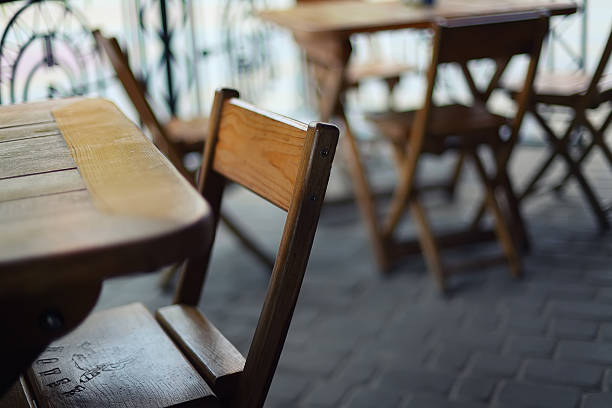 istock tables and chairs in the bar 474618930