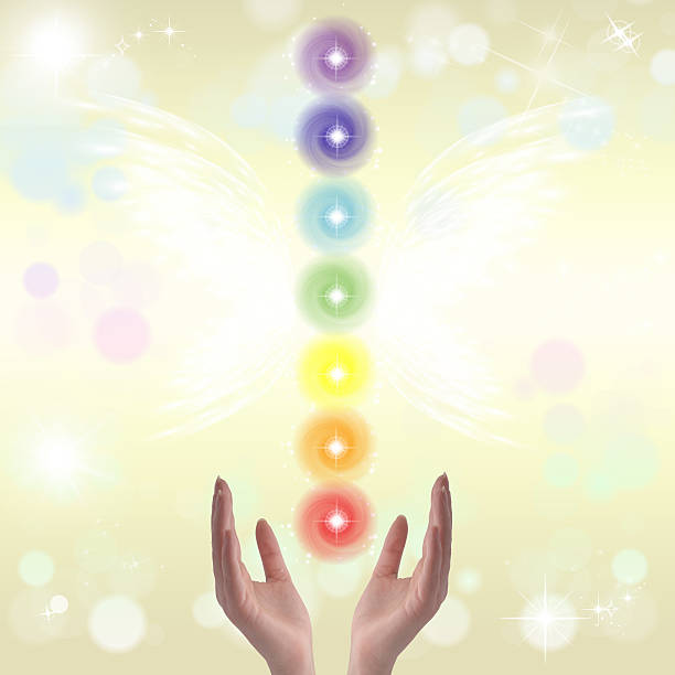 istock Healing Hands and seven chakras 474619118