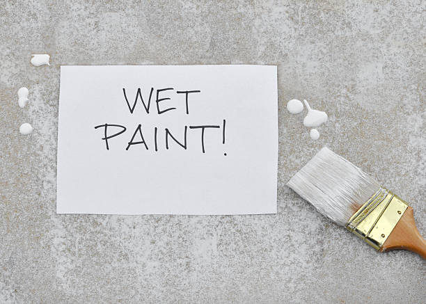 wet paint koncepcja - wet paint zdjęcia i obrazy z banku zdjęć