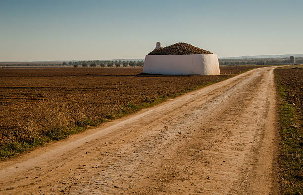 "Bombo" by the road in Tomelloso, La Mancha stock photo