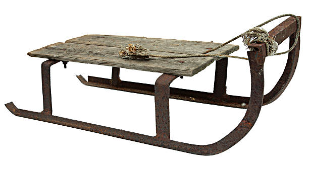 istock Metal Vintage Retro Sledge Isolated On A White Background. 474624347