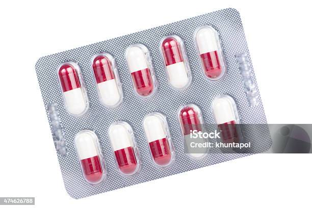 Medicine Blister Pack And Capsule Stock Photo - Download Image Now - 2015, Blister, Blister Pack