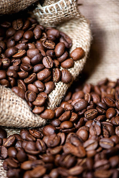 istock African aromatic bio coffee in vintage packaging 474630283