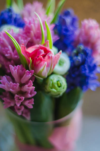 Flowers in delicate pastel colors