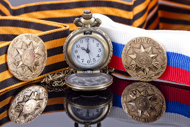 istock memorable icon, St. George's ribbon and watch 474632550
