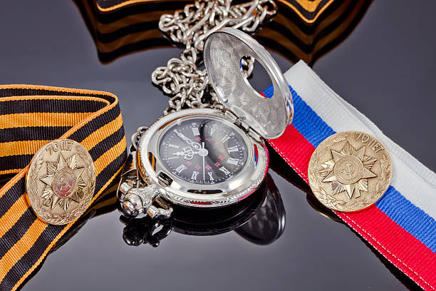 istock memorable icon, St. George's ribbon and watch 474632558