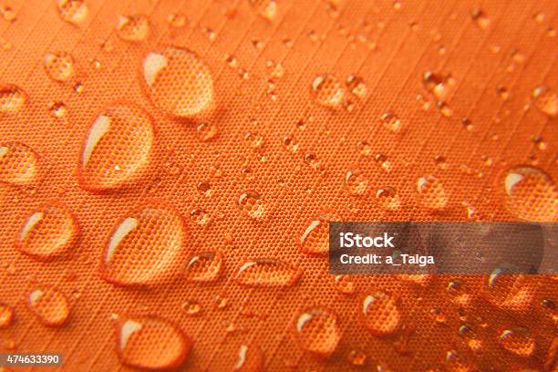 Orange Waterproof Textile Background Stock Photo - Download Image Now - Textile, Waterproof Clothing, Waterproof