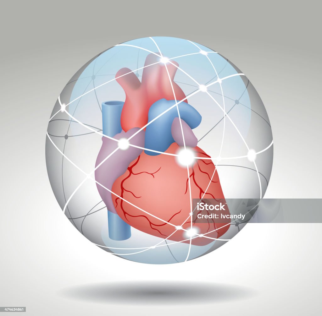 Chronić serca - Grafika wektorowa royalty-free (Serce człowieka)