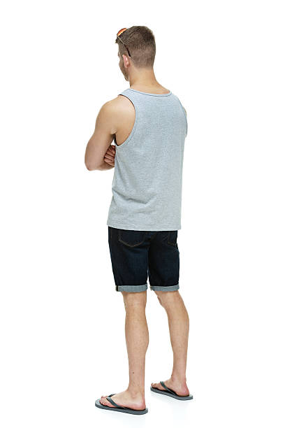 istock Rear view of casual man standing 474640248