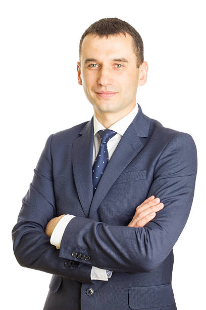 istock Businessman folding one's arms 474641154