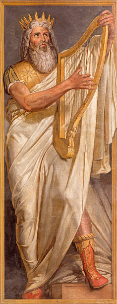 로마-fresco 킹 다비드 - david stock illustrations