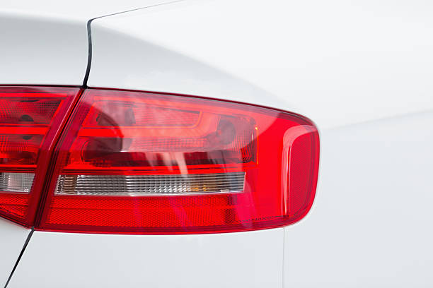 istock Close up of rear light on car 474644460