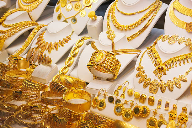 Gold. Grain added Jewelry market. Gold. Grain added collection necklace jewelry image stock pictures, royalty-free photos & images