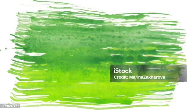 Acquerello - Immagini vettoriali stock e altre immagini di Sfondo verde - Sfondo verde, Dipinto ad acquerelli, Astratto