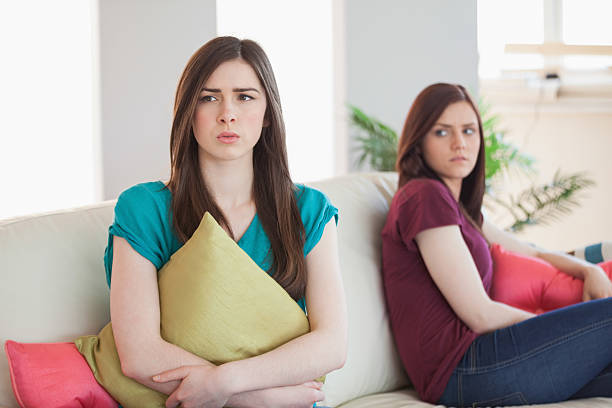 istock Upset friends not talking to each other 474647900