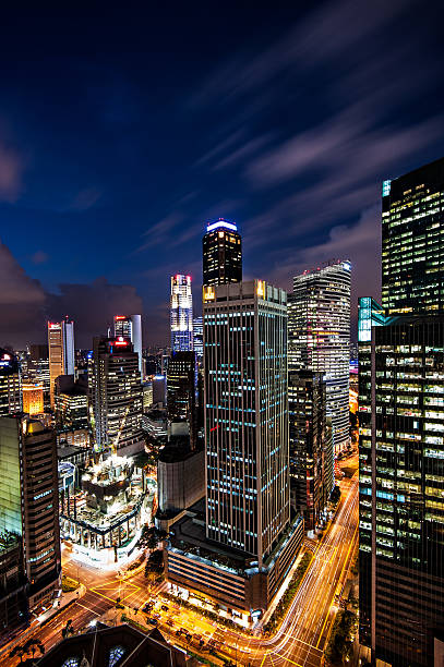 istock Twilight business city Singapore 474648754