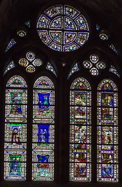 istock Stained-glass window, Assisi, Italy 474649492