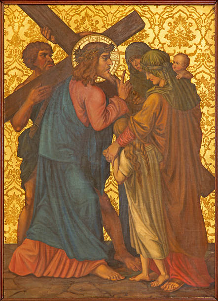 istock Jerusalem - Jesus meets women on the cross way 474653858