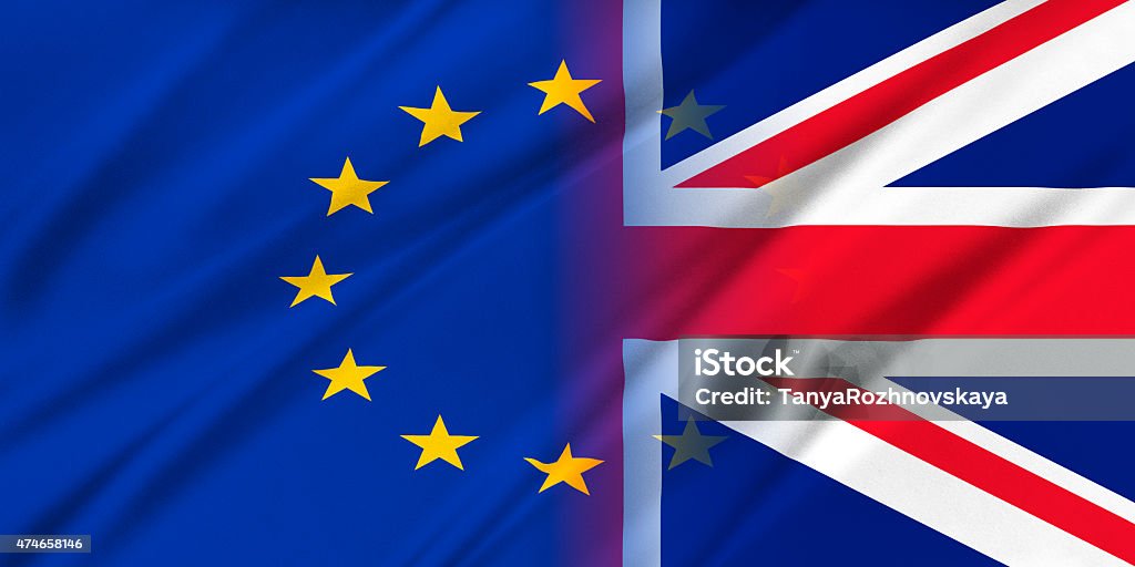 European Union and United Kingdom European Union and United Kingdom. The concept of relationship between EU and United Kingdom. 2015 Stock Photo