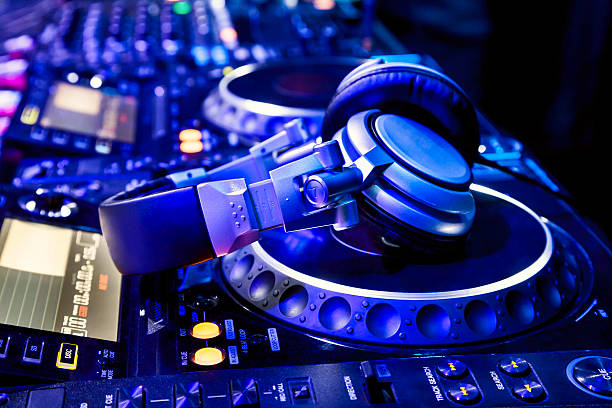 istock Dj mixer with headphones 474661434