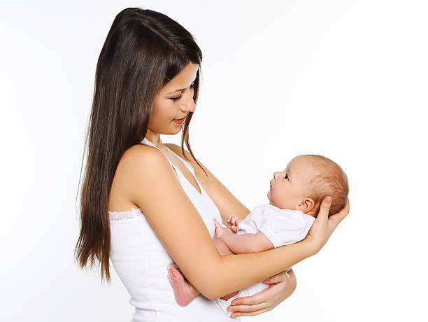istock Young mother and little baby 474661634