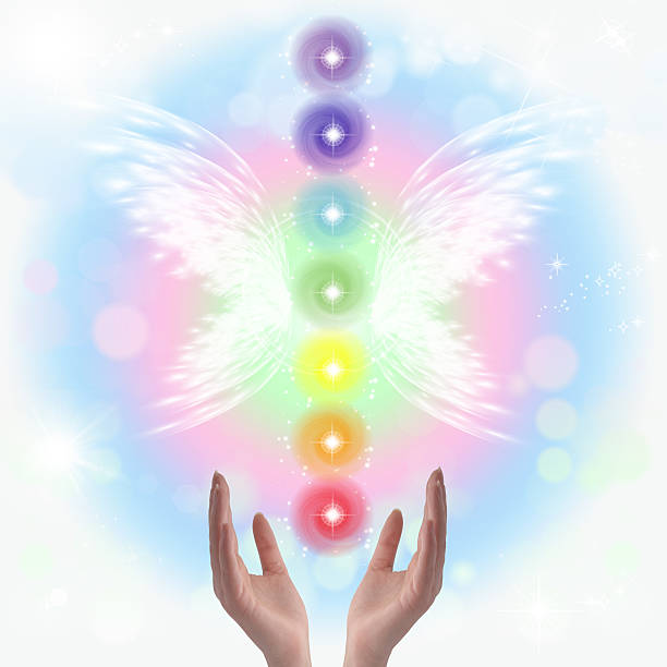 istock Healing Hands and seven chakras 474664682