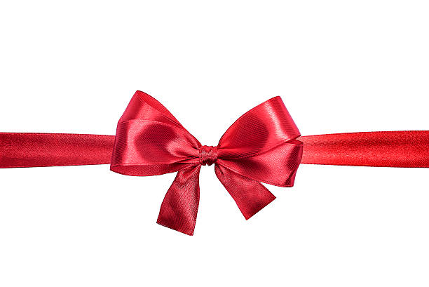 istock Shiny red satin ribbon 474664942