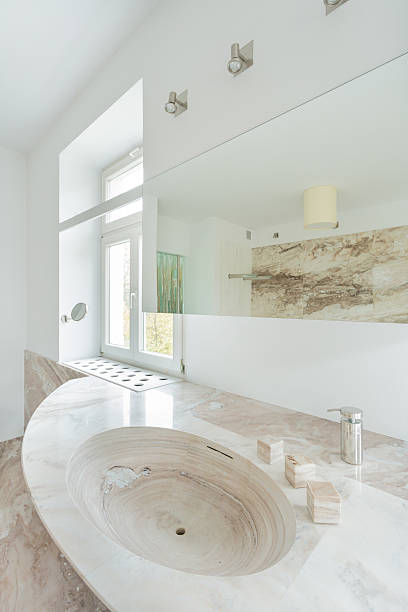 istock Granitic sink in expensive bathroom 474668154