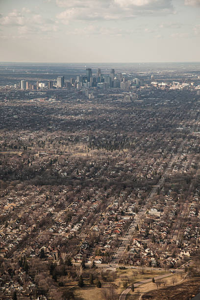 istock Minneapolis Minnesota aerial view from plane 474668450