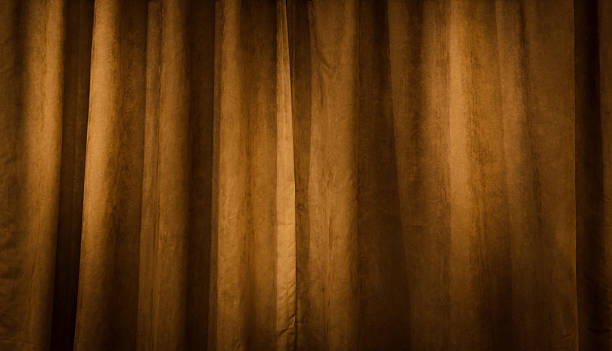 istock Brown velvet curtain 474671796