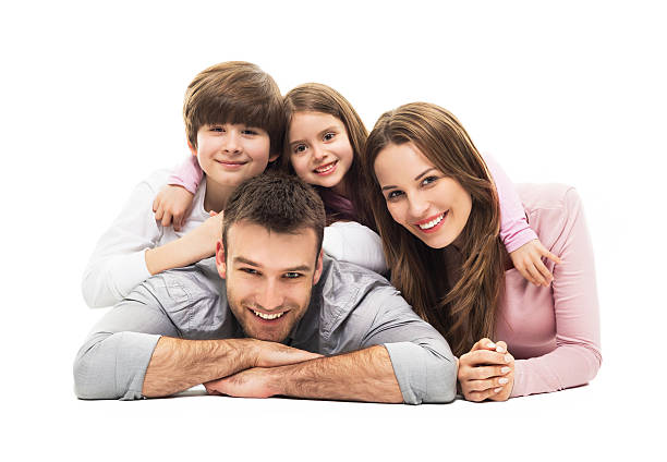 istock Young family with two kids 474672772