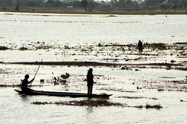 istock Fishing boat rivers and lakes Asia 474673596