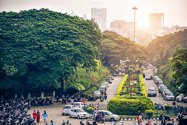 Bangalore city scape Bangalore city scape shot with full frame Nikon d750 bangalore stock pictures, royalty-free photos & images