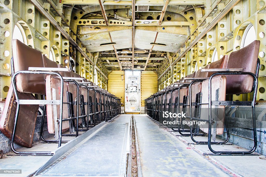 The old aircraft Old decommissioned aircraft 2015 Stock Photo