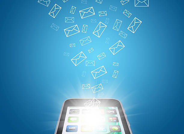 istock Emails fly out of smartphone screen 474682563