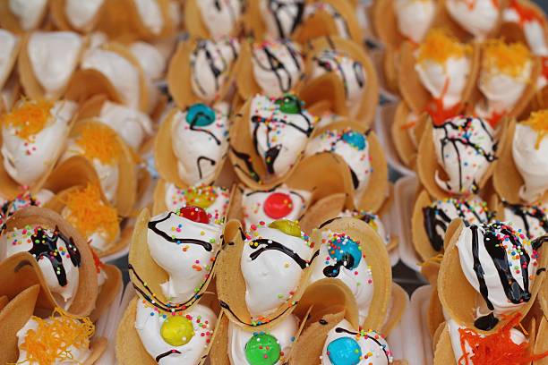istock close up of thai crispy pancake - cream crepes 474682882