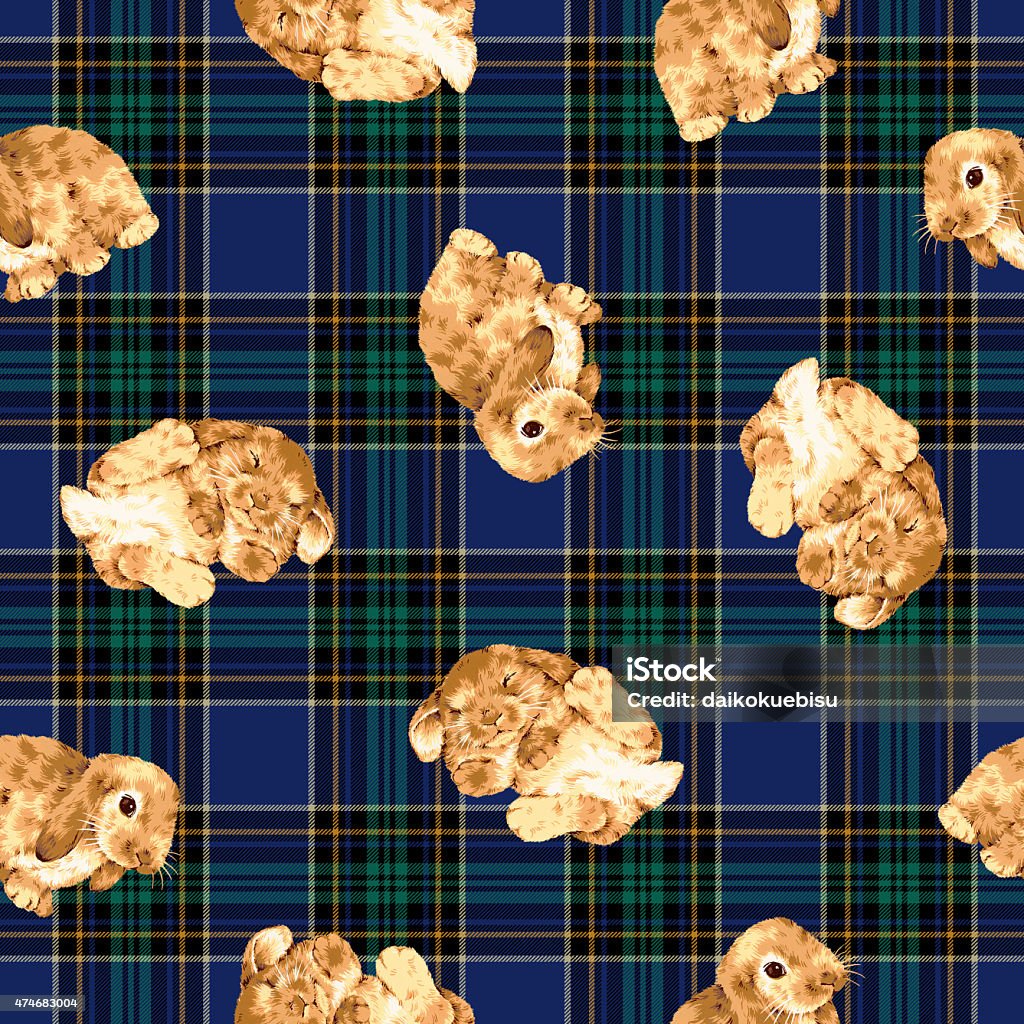 Rabbit Pattern Stock Illustration - Download Image Now - 2015, Animal ...