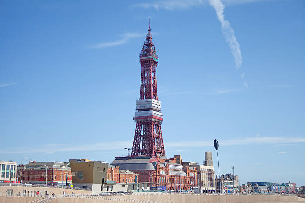 할튼 타워, 랭커셔 - blackpool tower 뉴스 사진 이미지