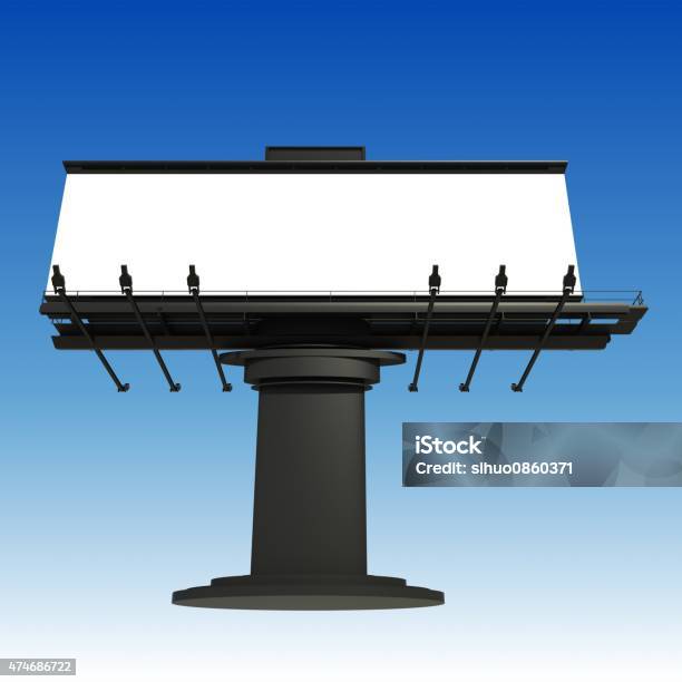 Blank Billboard Stock Photo - Download Image Now - 2015, Advertisement, Billboard