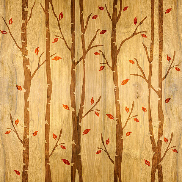 istock Abstract decorative trees - seamless background - wood texture 474686916