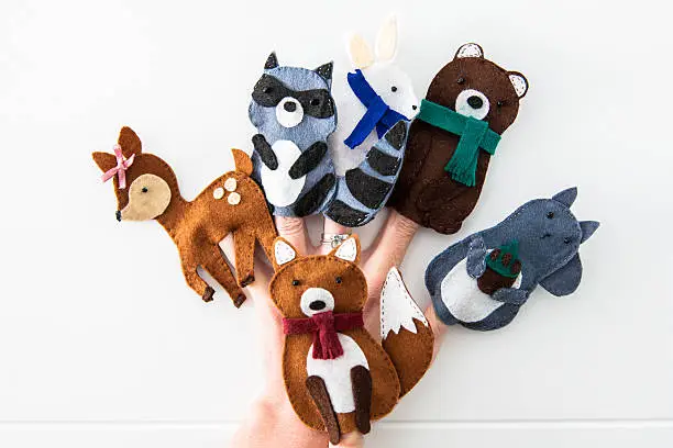 Photo of Animal felt finger puppets