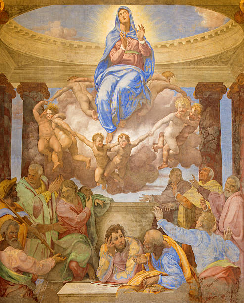 istock Rome - The Assumption of Virgin Mary fresco 474690850