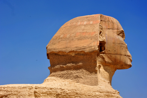 The head of the Great Sphinx of Giza