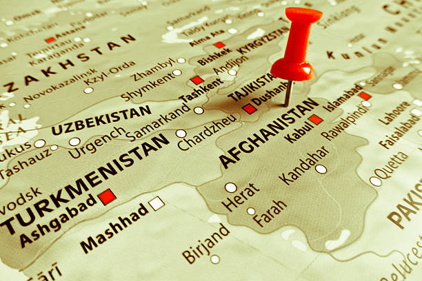 istock Red marker over Afghanistan 474693326