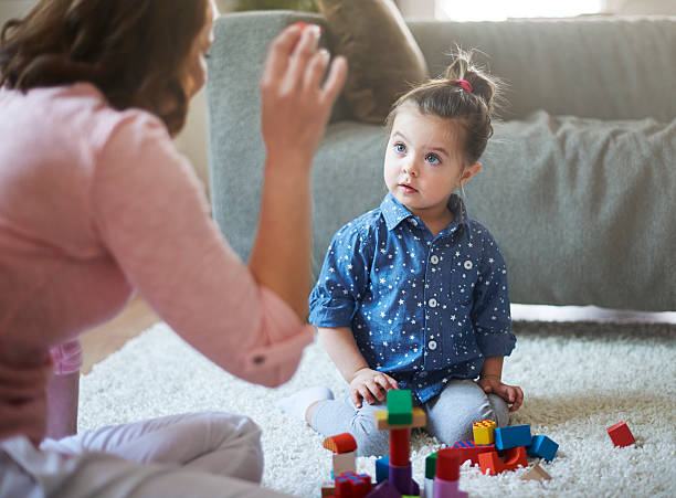 istock Playing with my child I teach her 474693702