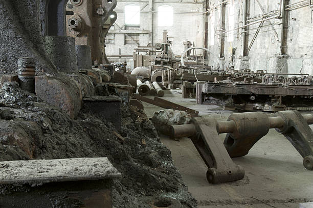 istock Discontinued tools from steel industrial site 474694092