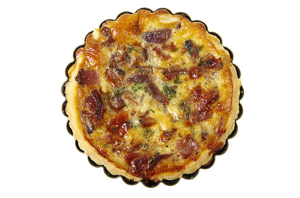 istock Home Made Individual Quiche Lorraine Isolated On White 474697503
